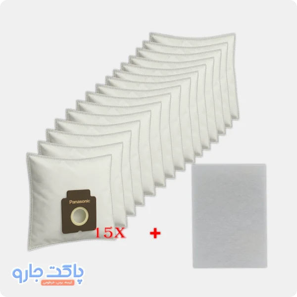 پک اقتصادی کیسه جاروبرقی پاناسونیک با فیلتر رایگان