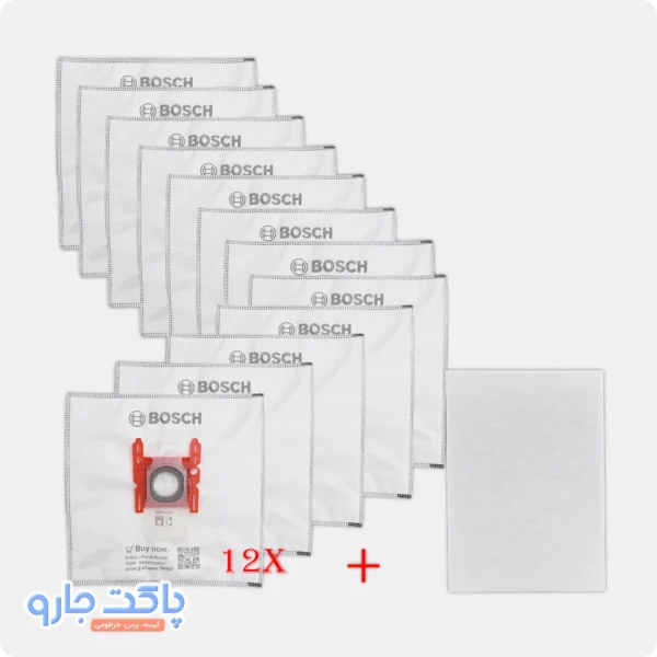 پک اقتصادی کیسه جاروبرقی پاکشوما 2500 وات با فیلتر رایگان