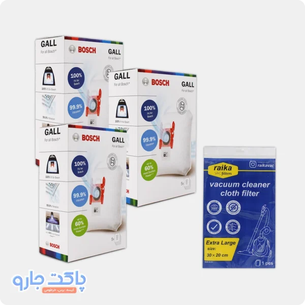 پک اقتصادی کیسه جاروبرقی فالکو با فیلتر رایگان